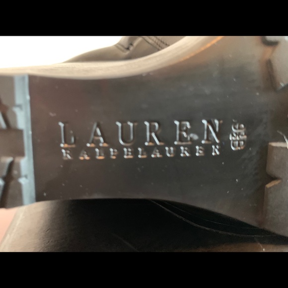 Lauren Ralph Lauren Wilda Leather Boots Size 9.5 - Picture 11 of 12